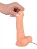 Naturalne dildo z wibracją na przyssawce 17,5 cm
